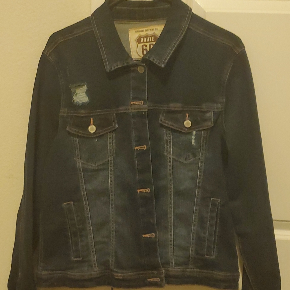 Route 66 denim jacket